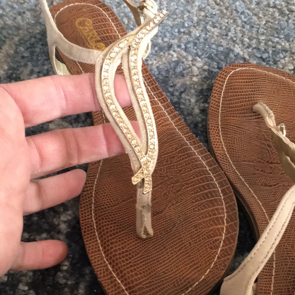 Carlos Santanna Thong Sandals With Buckle Strap